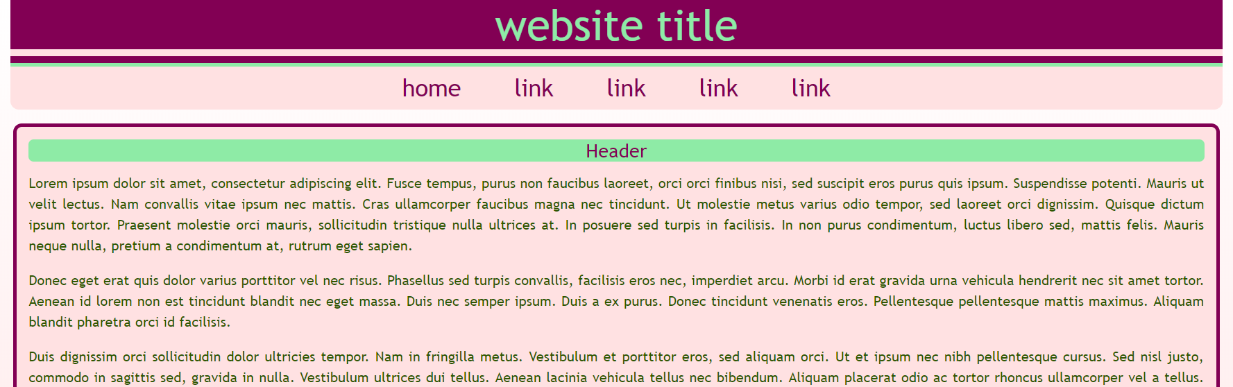 Website Layout by Anna Perkins Art